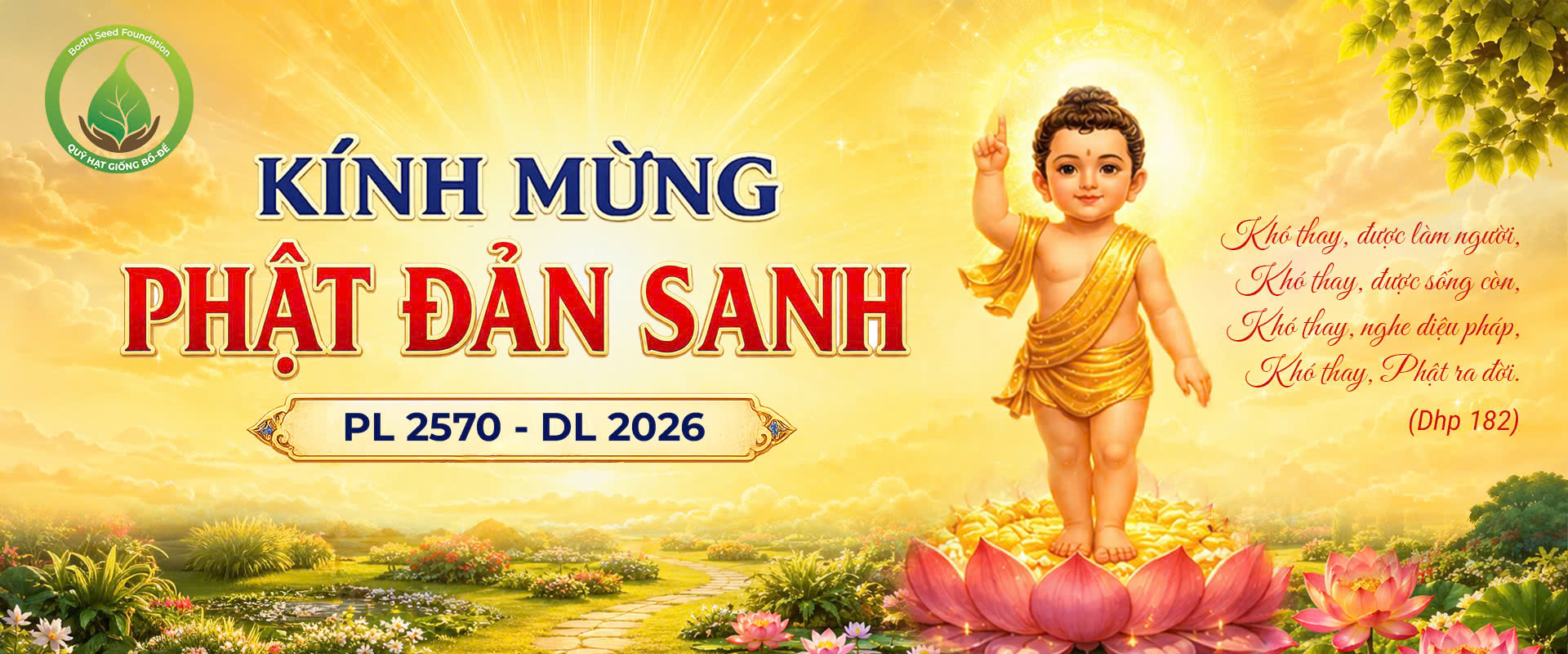 Kính Mừng Phật Đản Sanh — PL 2570 — DL 2026